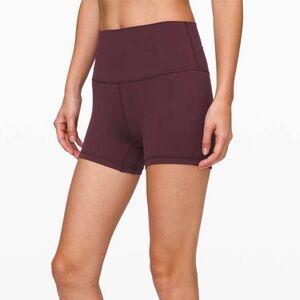 Lululemon Align Short Maroon 4”